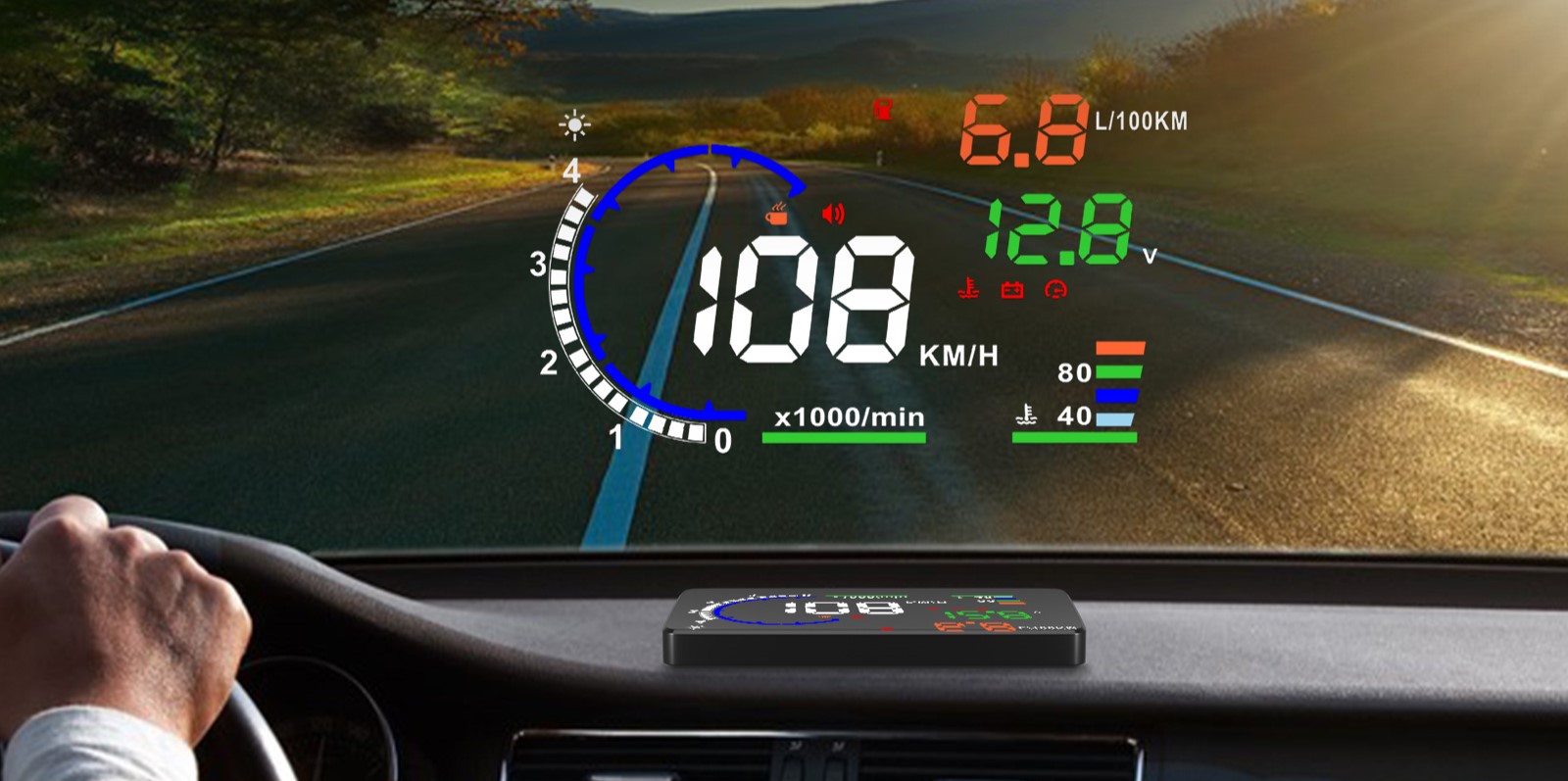 bmode head up display hud a8 kompletní diagnostické informace evtech_cz